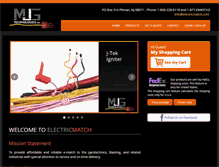 Tablet Screenshot of electricmatch.com